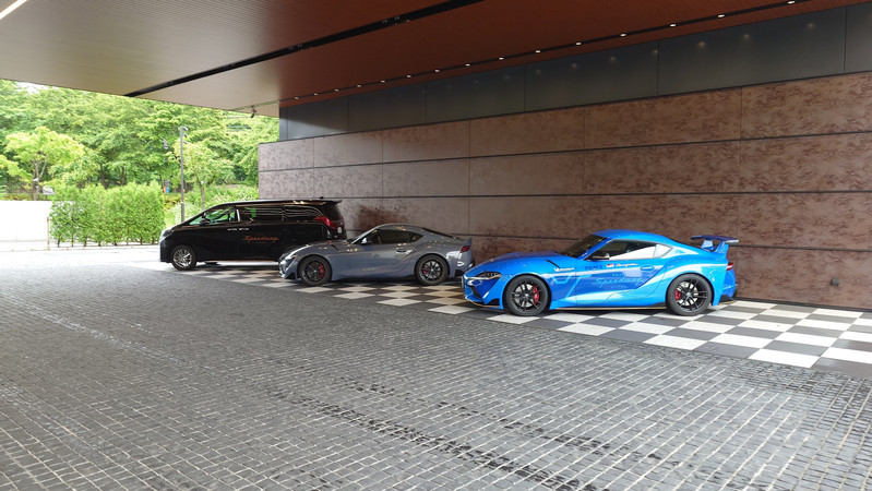 The Fuji Speedway Hotel built in the racing museum is super cool