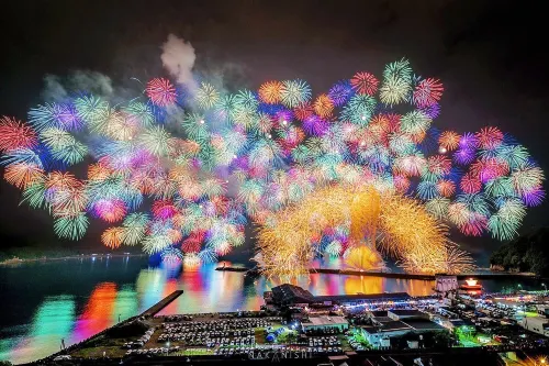 ญี่ปุ่น|โอกินาว่า|JAL Ryukyu Sea Fire Festival ดอกไม้ไฟที่สวยที่สุดและคุณ💕