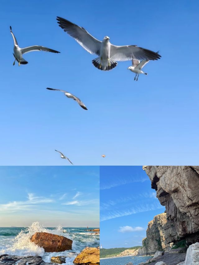 煙台長島月牙灣｜藏著一片「寶石海灘」人少景靚，啫喱海直接封神