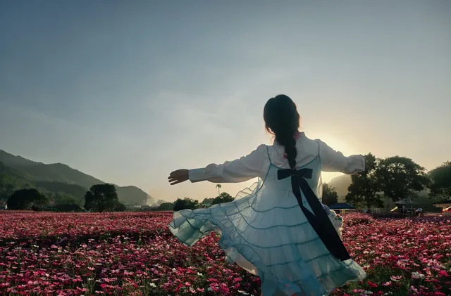 雲浮前鋒鎮|冬季闖進粉色格桑花海 雲浮前鋒鎮|冬季闖進粉色格桑花海
