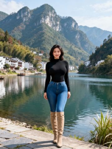 안지의 대나무 숲 깊숙이 자리 잡은 이 고풍스러운 게스트하우스는 겨울의 따스함이 그 자체로 스며들어 있습니다.