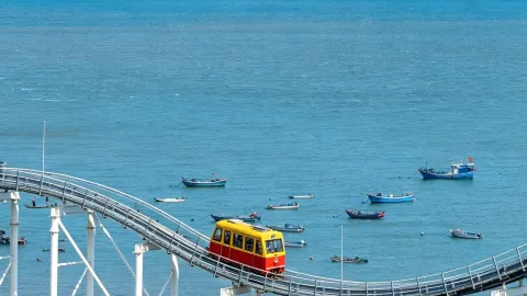 Lupakan kota-kota kuno yang ramai! Kastil tepi laut ini adalah lambang romantisme di awal musim gugur. — traveler post in Putian