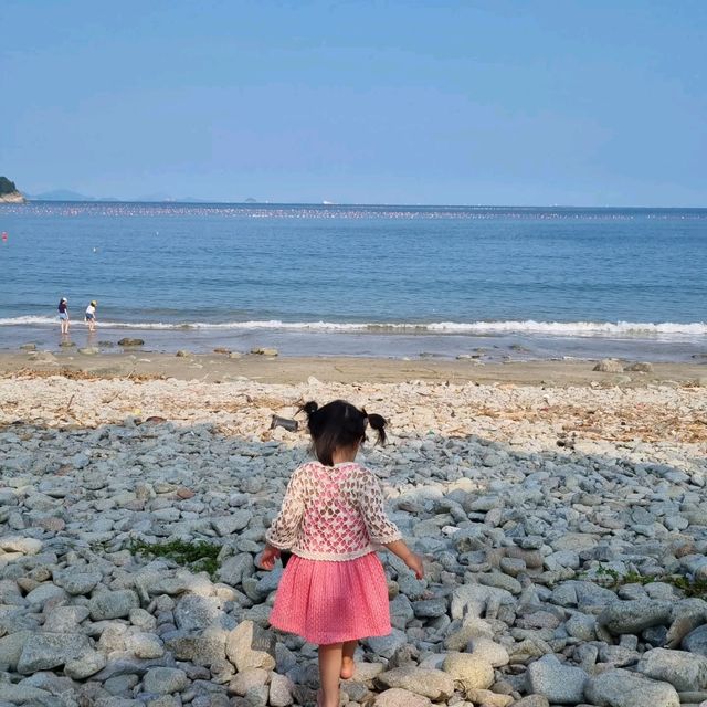 여수만의 느낌나는 '무슬목해변'