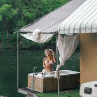 ริเวอร์แจ่มจันทร์ | นอนบ้านริมน้ำที่กาญจนบุรี