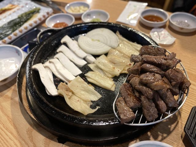 화려한 불꽃과 🔥살살 녹는 소고기 🐮조합 조선의 한우 남포점
