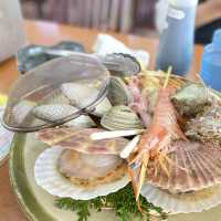 千葉房総半島「漁師料理かなや」魚好きにおすすめ絶景の海を眺めながら浜焼きを食す