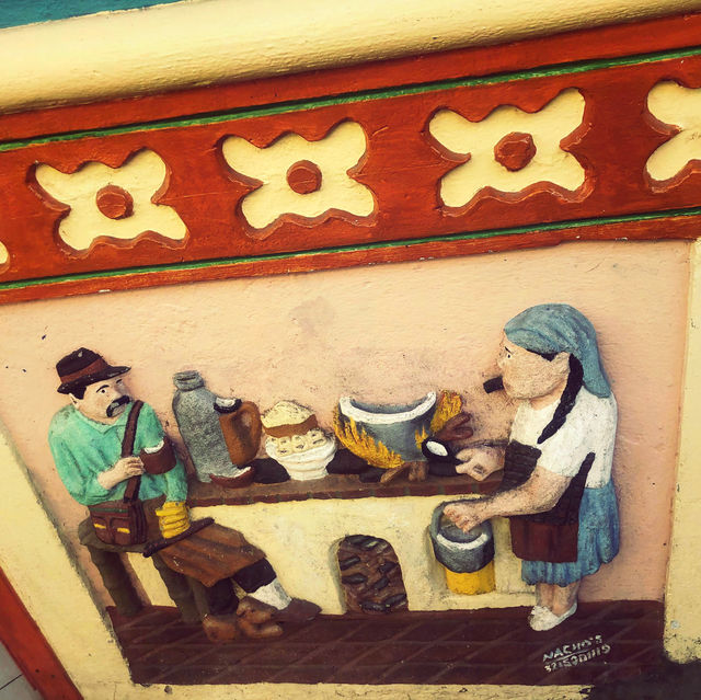 Cute Colombian town Guatape 