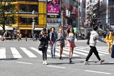 인구대국 일본을 몸으로 느끼자. 시부야 스크램블 교차로