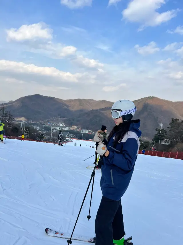 금잔디 스키에서 벗어나고자 가 본 지산 스키장에서의 최고 행복 스키⛷️