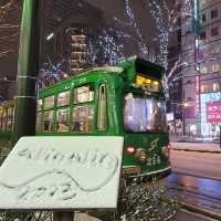 夜遊札幌浪漫冰燈與白雪