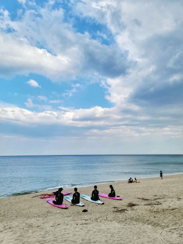 조용하고 한적해서 예쁜 강릉 사천해변🏖