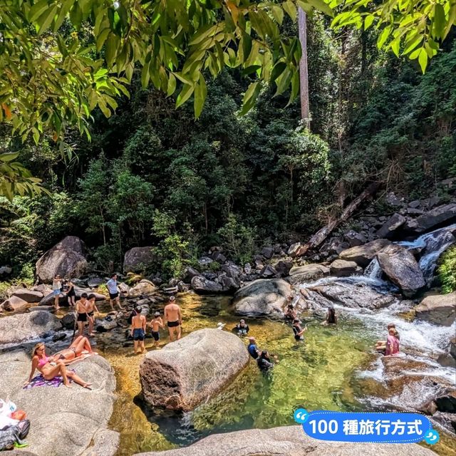 馬來西亞蘭卡威-山林間的消暑戲水勝地：七仙井瀑布