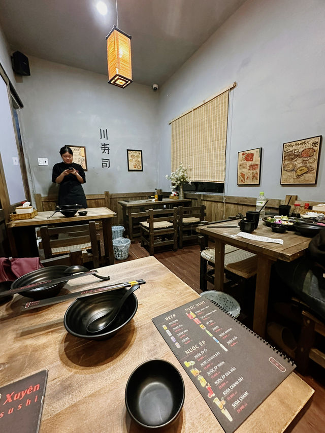 True local experience at local sushi place in Danang 
