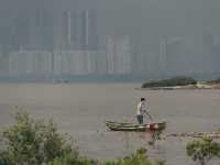 流浮山 魚塘和金蠔