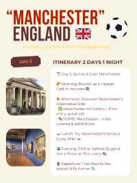 Manchester itinerary 