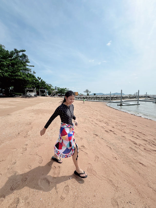ชมพระอาทิตย์ตกดินที่บางสเหร่