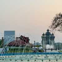 Patuxai: A Vientiane Icon - Sunset Jogs and Water Wonders