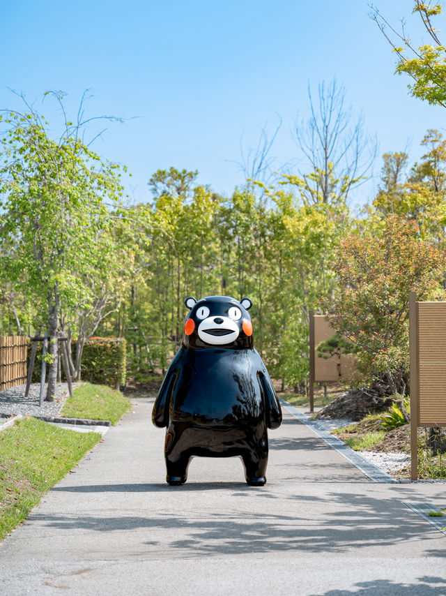 【まさかの無料】84体のくまモンに会える公園❤️🖤ˊ˗