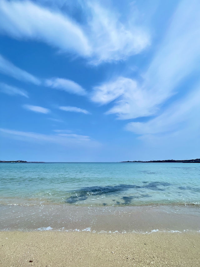 西濱白沙🏖️珊瑚海邊🪸濟州牛島八景之一！