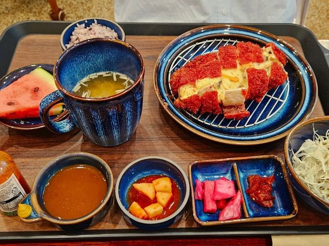 A Cordon Bleu style Tonkatsu in town