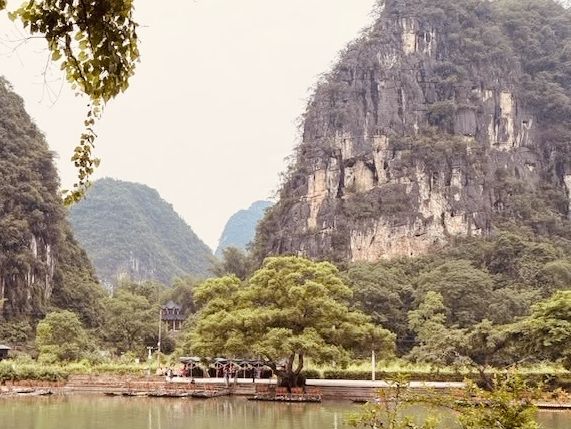 Yulong River (遇龙河)** in Yangshuo, China – a serene paradise of karst landscapes, bamboo rafting, and
