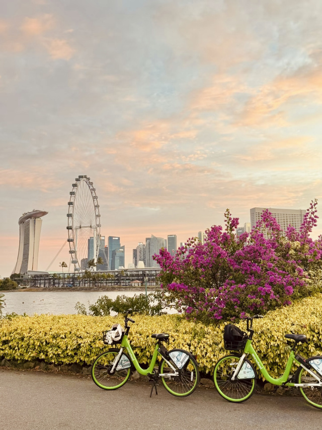 Bike Ride Bike Stop East Coast Park Singapore January 25