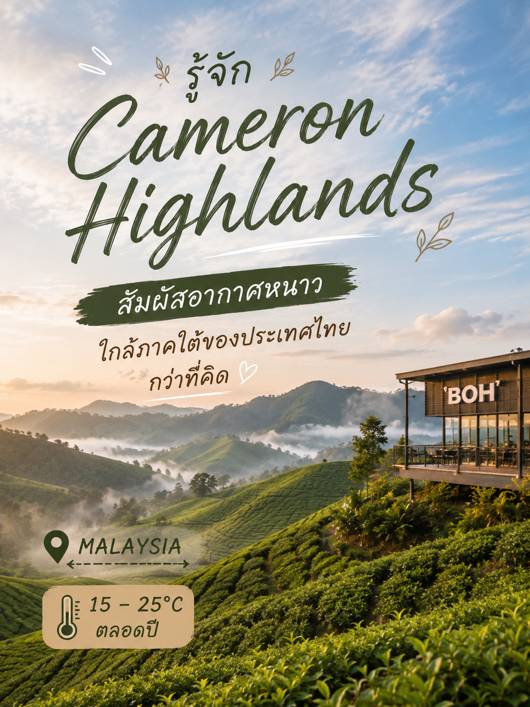   Get to Know Cameron Highlands: Malaysia's Cool-Weather Getaway Closer to Southern Thailand Than You Think.