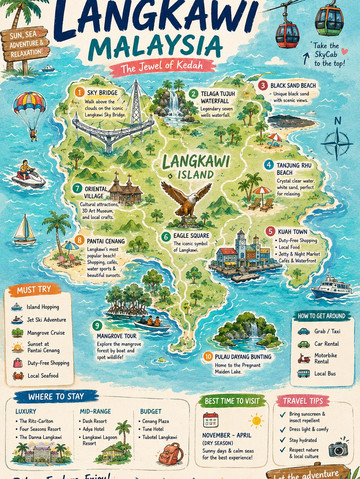 Discover Malaysia's Tropical Paradise 🇲🇾🏝️ Pulau Langkawi
