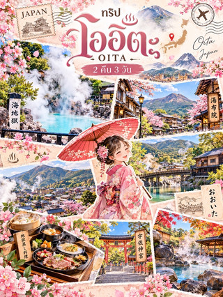 Oita is a charming small city brimming with natural beauty and hot springs.