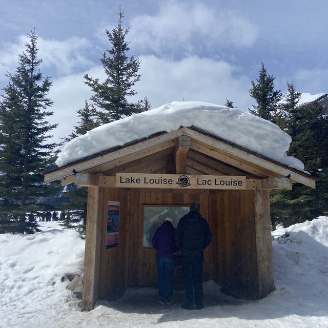 Lake Louise in Spring - still Frozen!