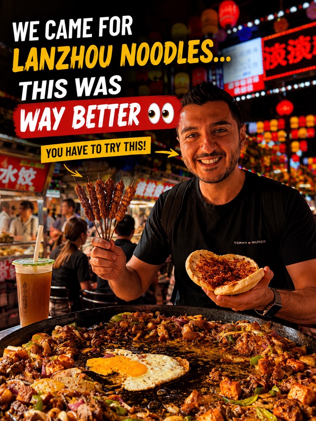 WE CAME FOR LANZHOU NOODLES…THIS WAS WAY BETTER 👀