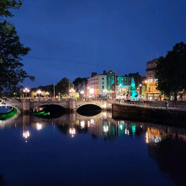 Evening walk along the River Liffey, Dublin