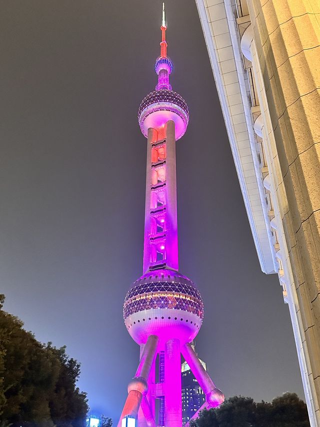 A closer look of Pearl Tower Shanghai