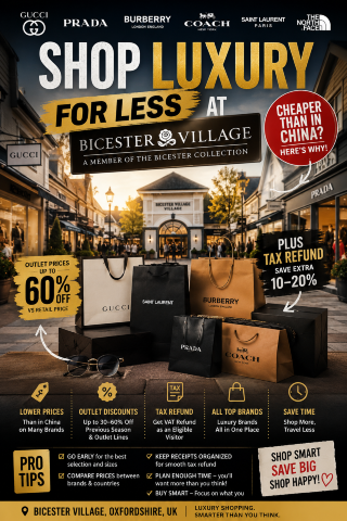 💎The Truth About Bicester Village: Discounts, Tax Refunds & Smart Shopping Tips💎