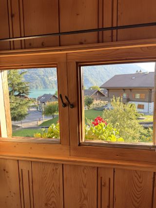 躺在床上就能看 Brienz 湖，到底是什麼體驗？🤍