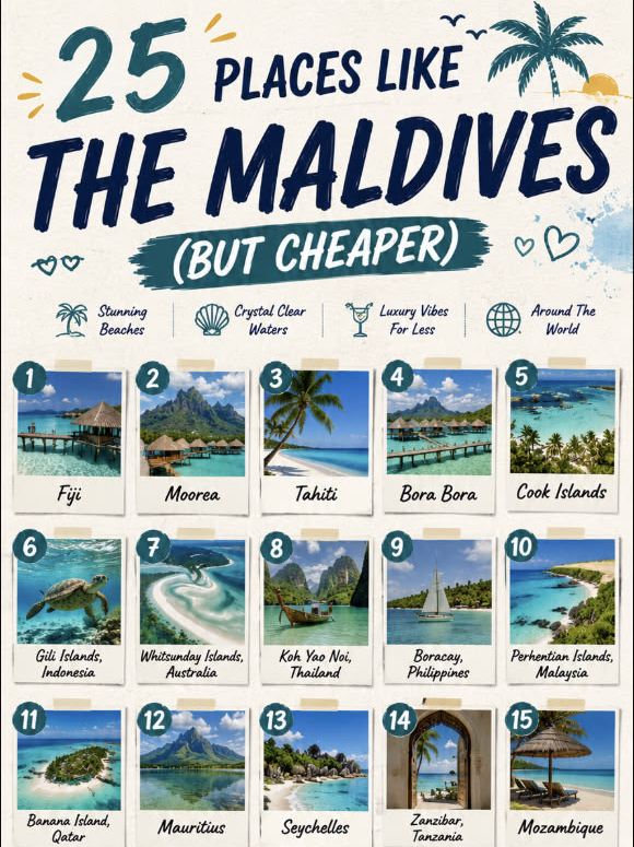 🏝️ Top 10 Caribbean Islands Cheaper Than the Maldives 🌴💙