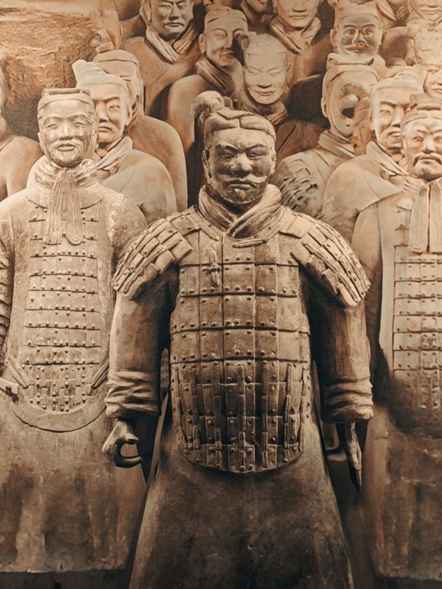 Standing next to the Terracotta Army Standing next to the Terracotta Army