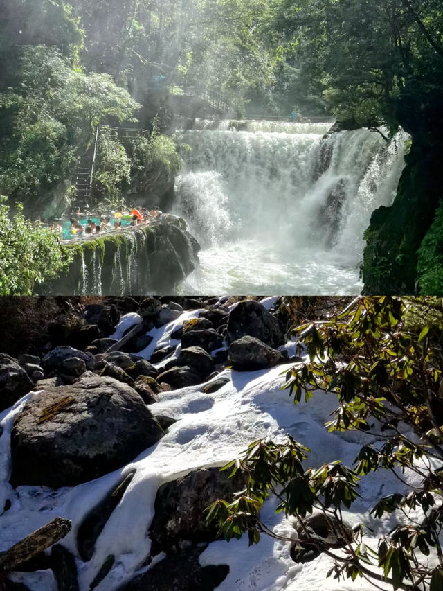 掛壁溫泉--螺髻山九十九里溫泉瀑布