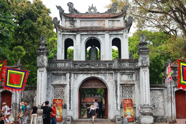 Temple of Literature in Hanoi (one of the most famous ancient relics in Vietnam)