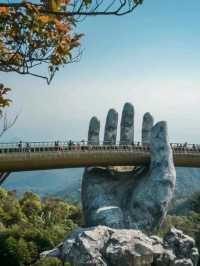 Golden hands Bridge on Bana Hills Vietnam 🇻🇳 