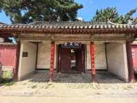 公主寺的彩塑。