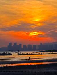 青島打卡點，第一海水浴場真的美