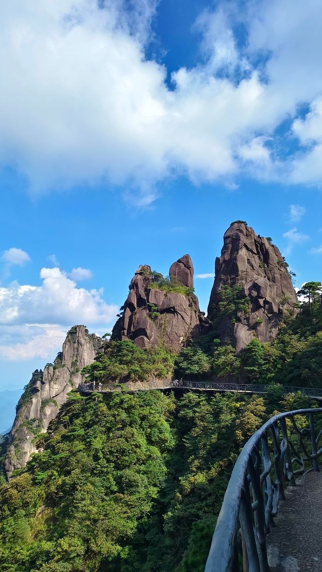 江西上饒三清山雲海撫過巨蟒的脊背