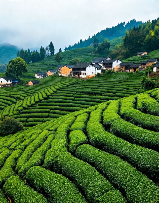 龍井村-茶鄉第一村|梯田茶園錯落有致，群山環抱間茶香彌漫