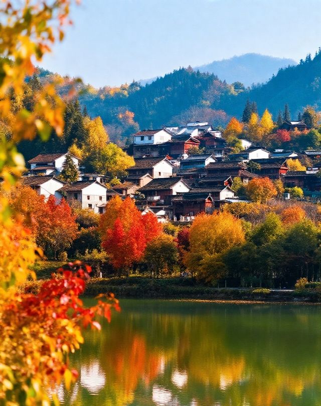 《國家地理》點名的“四川最美村落〞|“小喀納斯〞般的湖光山色