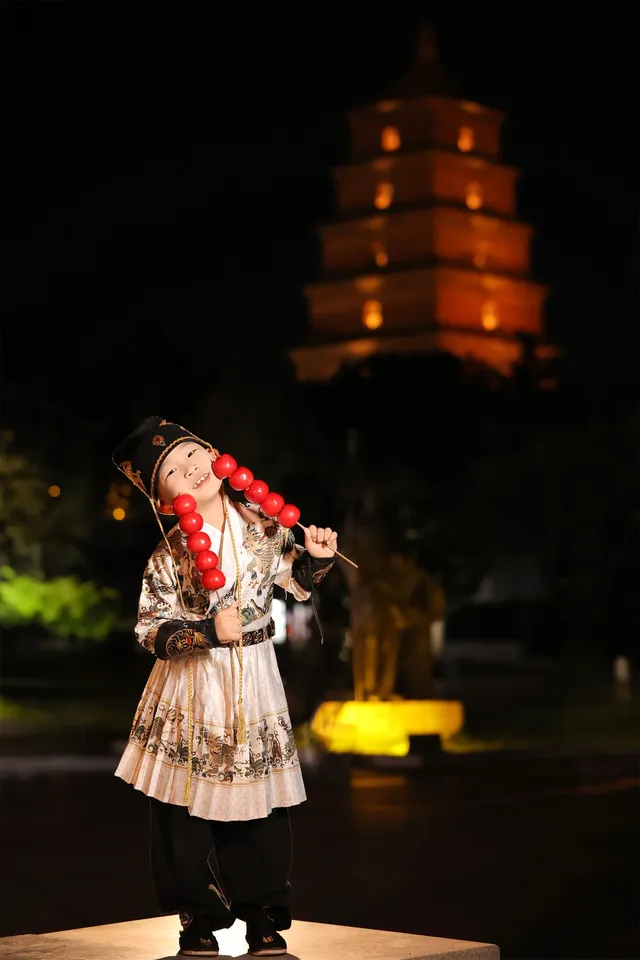 西安親子遊｜帶娃拍了組唐風寫真