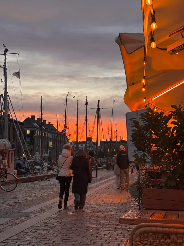 在哥本哈根遇到了最美的彩虹和日落