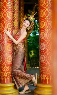 當一天傣族公主 在西雙版納被誇了一路