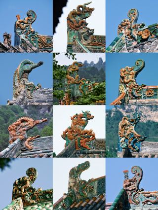 Chimera on ancient Shanxi architecture
