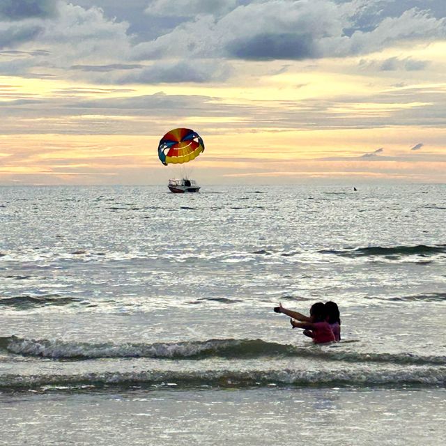 Tanjung Aru Beach Stunning Sunset